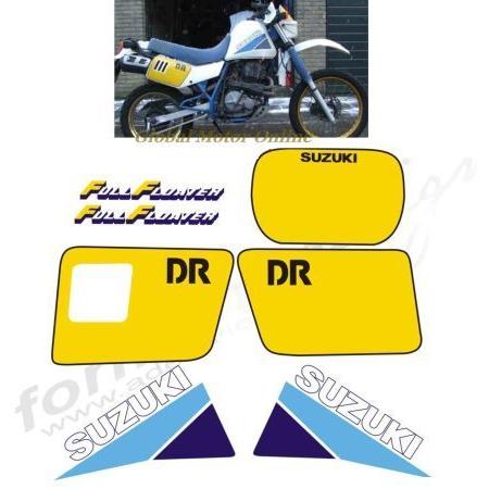グラフィック デカール ステッカー 車体用  /   スズキ DR600S 1986 レストア