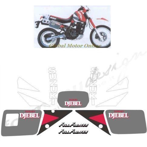 グラフィック デカール ステッカー 車体用  /   スズキ DR650R DJEBEL 1990 レストア