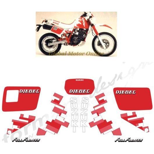 グラフィック デカール ステッカー 車体用  /   スズキ DR650R DJEBEL 1991 レストア