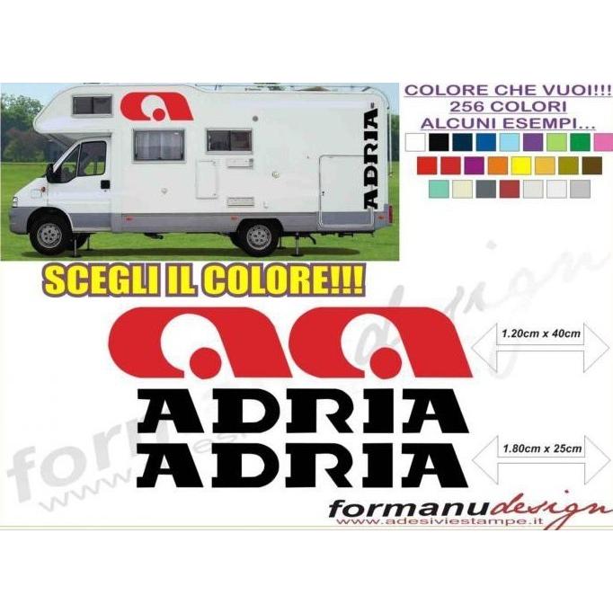 グラフィック デカール ステッカー 車体用 汎用 キャンピングカー 向け 車中泊 / キャンパーアドリア CAMPER ADRIA ya