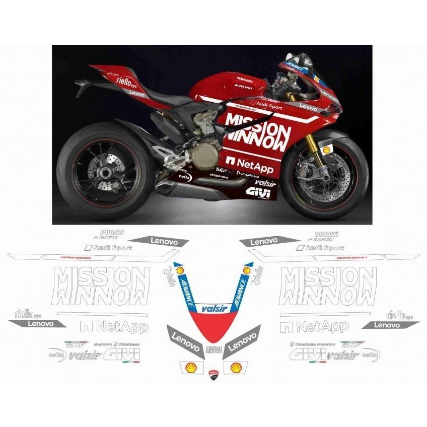 カスタム グラフィック デカール ステッカー 車体用 / ドゥカティ Ducati 899 / 1199 1299 パニガーレ /  MotoGP 2019 にせ物