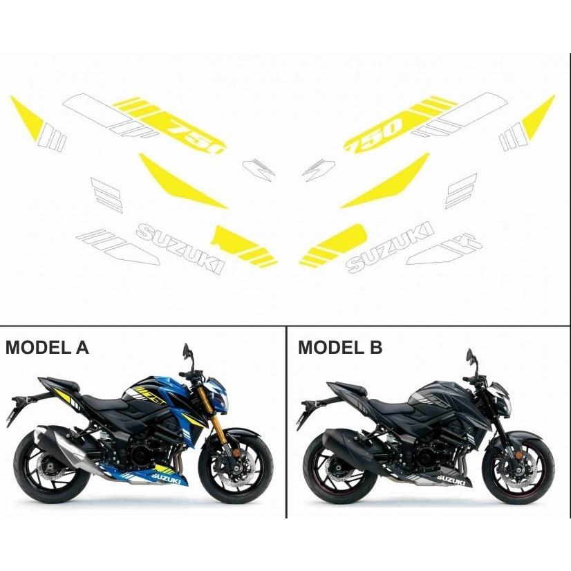 グラフィック デカール ステッカー 車体用 / スズキ GSX-S 750 /  Stripes 縞模様 GSXS ( C533F )
