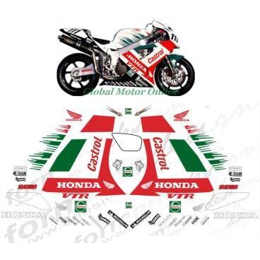 グラフィック デカール ステッカー 車体用 / VTR1000 SP1 SP2 / CASTROL カストロール網 鈴鹿８耐 エドワーズ ロッシ