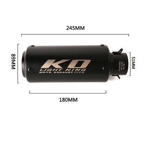 KO Lightning / 245 310mm スリップオン マフラー / Suzuki スズキ グラディウス 650 / 400 2003-2015年式（ VP55A ）｜ltandpjapan｜05