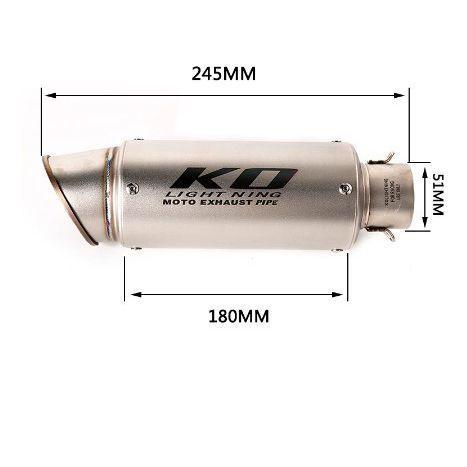 KO Lightning / 245 310mm スリップオン マフラー / Suzuki スズキ グラディウス 650 / 400 2003-2015年式（ VP55A ）｜ltandpjapan｜06