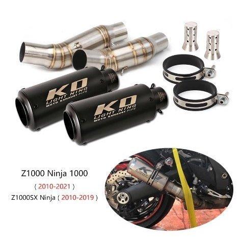 KO Lightning / 440 mmスリップオンマフラー / Kawasaki カワサキ Z1000 2010-2019年式 / ニンジャ 1000 Ninja1000 / SX 2010-2021年式｜ltandpjapan