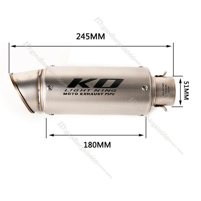 KO Lightning / 245mm/300mm Type:A,C〜H フルエキゾースト マフラー / ホンダ CBR400R CB400F 400X 2013- (NC47 / NC47 後期)｜ltandpjapan｜03