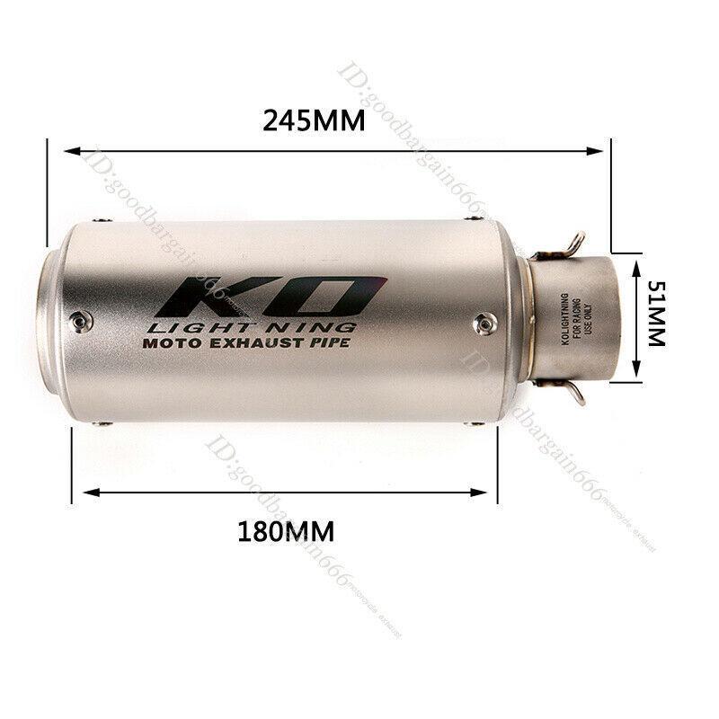 KO Lightning / 245mm/300mm Type:A,C〜H フルエキゾースト マフラー / ホンダ CBR400R CB400F 400X 2013- (NC47 / NC47 後期)｜ltandpjapan｜04