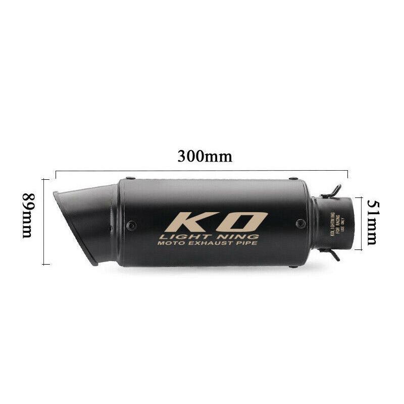 KO Lightning / 300mm スリップオン マフラー/ Ducati Scrambler  ドゥカティスクランブラー 800 /821 / モンスター 797 2015-2020｜ltandpjapan｜02