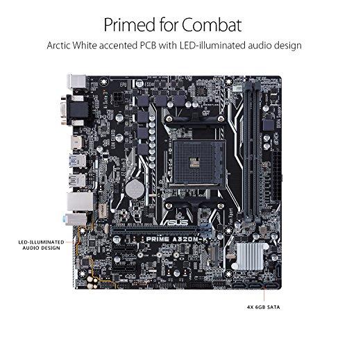 ASUS AMD A320搭載 マザーボード Socket AM4対応 PRIME A320M-K【microATX】 AMD Socket microATX Realtek