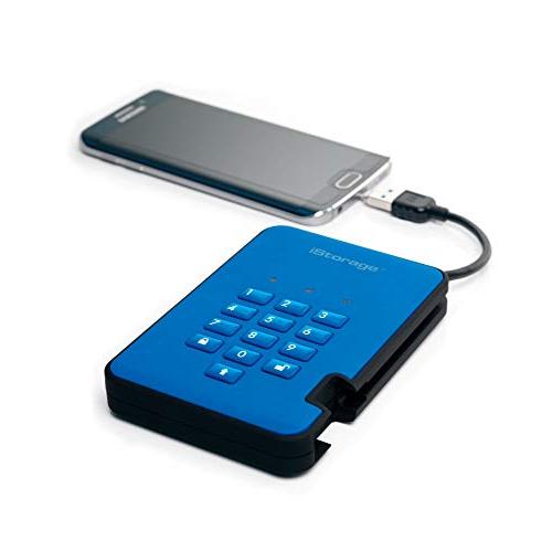 iStorage diskAshur2 SSD - 安全なポータブルソリッドステートドライブ - パスワード保護、ほこりや耐水性、ポータブ? スマホ、タブレット、パソコン パソコン周辺機器 外付けハードディスク、ドライブ