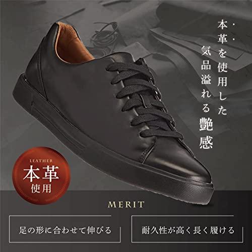[クラークス] スニーカー アンコスタレース 本革 メンズ ブラックレザー 26.0 cm cm