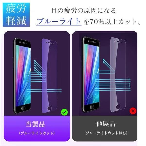 iPhone13 Pro ブルーライトカット ガラスフィルム iPhone11 X Xs 強化ガラスフィルム ブルーライト iPhoneX
