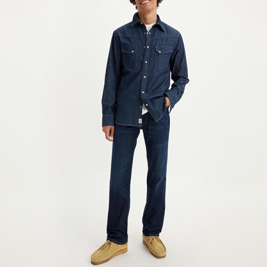 Levi's（リーバイス） 505 レギュラーフィット ストレッチ ダーク