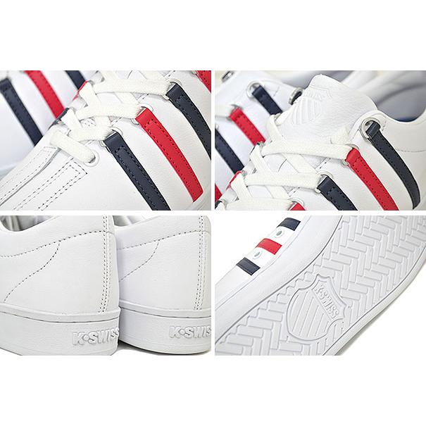 ケースイス クラシック 88 K-SWISS CLASSIC 88 WHITE/DRESBLES/RBNRD(36022482) 06322-154 ホワイト トリコロール ブルー レッド レザー スニーカー シューズ｜ltd-online｜04