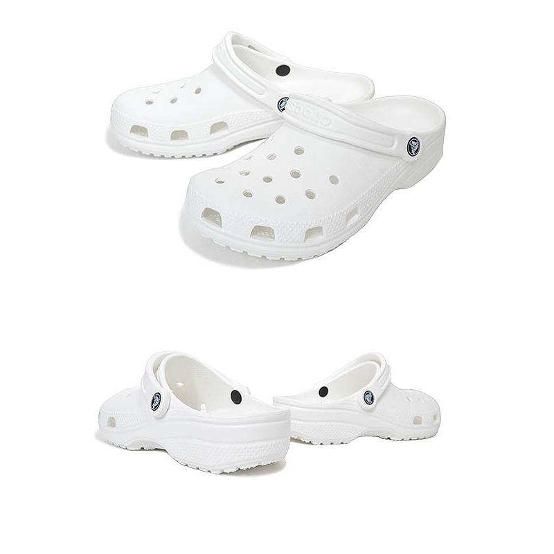 クロックス クラシック CROCS CLASSIC BLACK 10001-100 ホワイト サンダル クロッグ 白 サンダル つっかけ｜ltd-online｜03