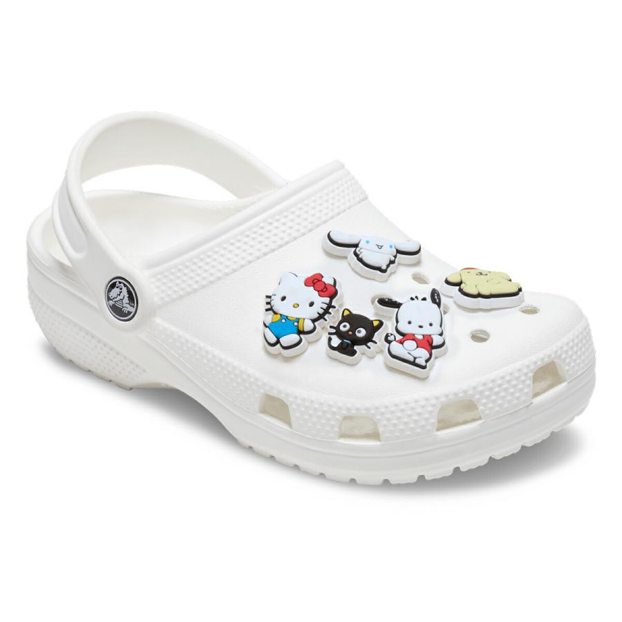 Crocsメガクラッシュ 23cm HelloKittyキティシビッツ付き❤️ crocs（クロックス） ジビッツ ハローキティと仲間たち 5パック crocs