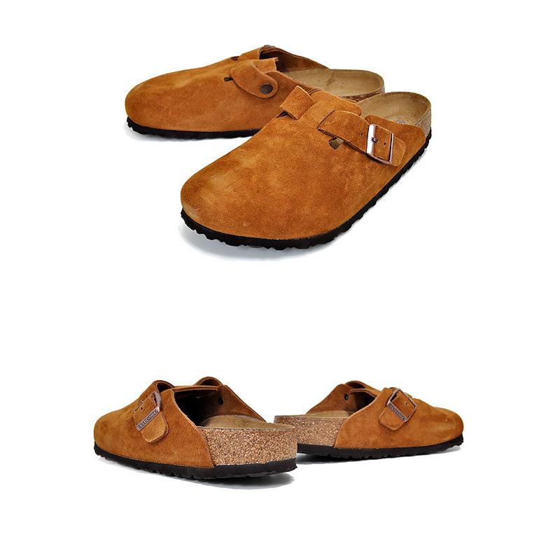 ギフト】 ビルケンシュトック ボストン BIRKENSTOCK BOSTON 1009542 1009543 ミンク ソフトフットベッド スエード  クロッグサンダル メンズ サンダル クロッグ レディース