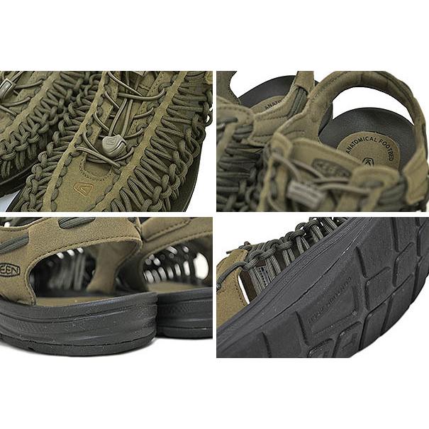 KEEN（キーン） ユニーク メンズ KEEN UNEEK DARK OLIVE/BLACK 1023381