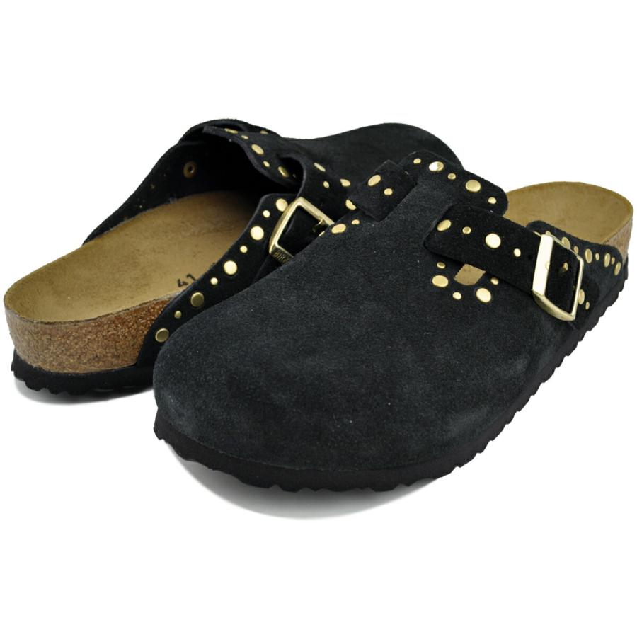 BIRKENSTOCK Boston ビリケンシュトック　ボストン　ソール新品 BIRKENSTOCK（ビルケンシュトック） ボストン リベット ボーダー