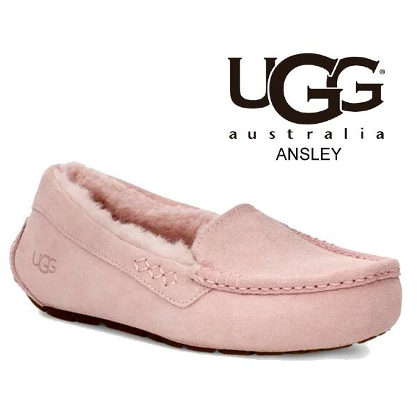 ワイルドローズ様❤︎【美品】UGGアグ☆モカシンシューズ アンスレー 24センチ UGG（アグ） アンスレー レディース ムートン UGG WOMENS ANSLEY PINK