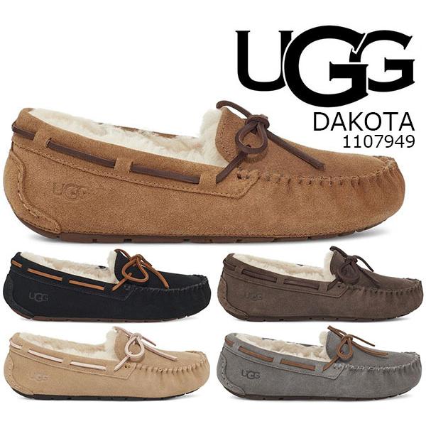 アグ ウィメンズ ダコタ UGG WOMENS DAKOTA W/1107949 5色展開 レディース ムートン モカシン スリッポン リボン スエード ウール｜ltd-online