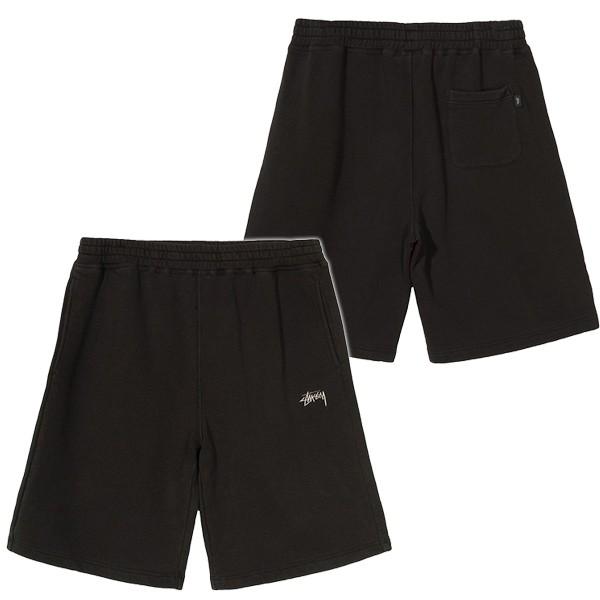 Stussy 黒 ショートパンツ 32 STUSSY ステューシー フリースショーツ STOCK FLEECE SHORT