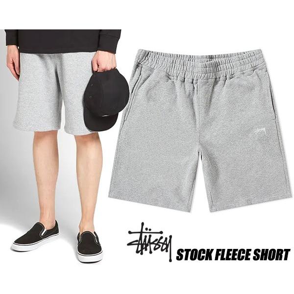 Stüssy Sport スウェット カーゴショーツ グレー STUSSY（ステューシー） フリースショーツ STUSSY STOCK FLEECE SHORT