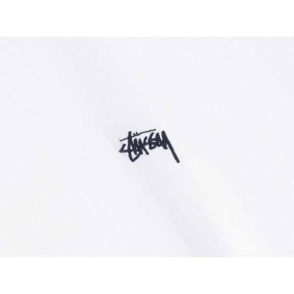 STUSSY ステューシー LS Tシャツ STOCK CREW WHITE TEE 1140136