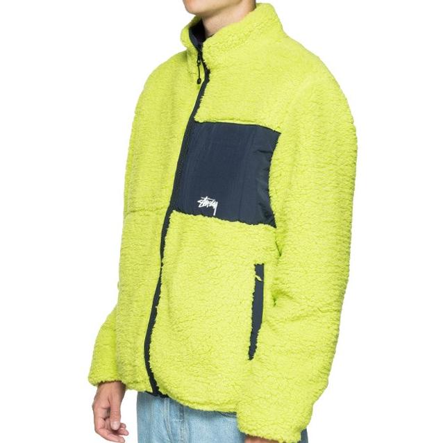 STUSSY ステューシー Stssy ジャケット REV. MICRO FLEECE JACKET LIME 