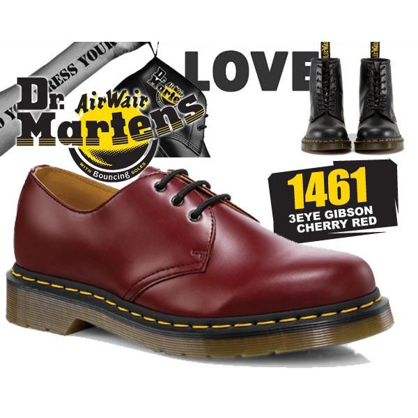 チェリーレッド色　Dr. Martens/ 日本限定1461 3 ホール Dr. Martens 1461 3ホール シューズ【日本限定】チェリーレッド 【公式