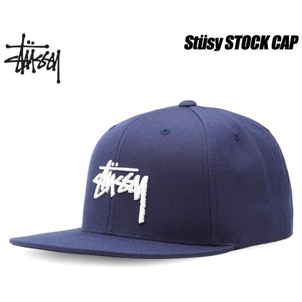 STUSSY（ステューシー） STUSSY STOCK FA16 CAP navy 6パネル スナップ