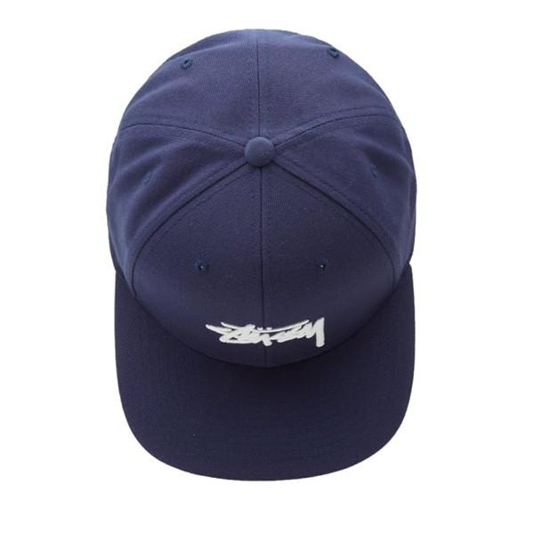 STUSSY STOCK FA16 CAP navy 6パネル スナップバック 帽子 ネイビー 131610 Stssy｜ltd-online｜02