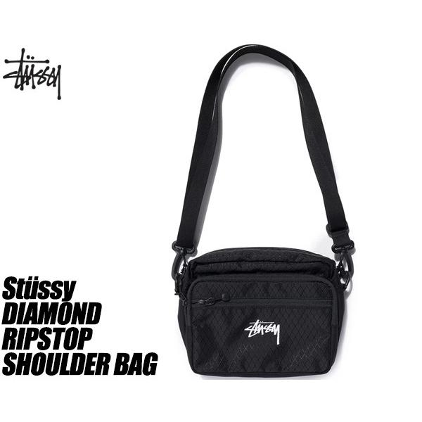 ステューシー　ショルダーベルト付きバッグ STUSSY（ステューシー） ショルダーバック STUSSY DIAMOND RIPSTOP