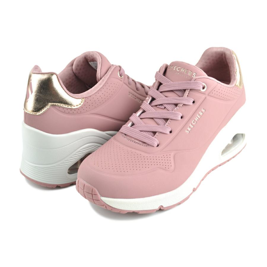 SKECHERS（スケッチャーズ） ウノ ウェッジ ハイ ステップス ローズ