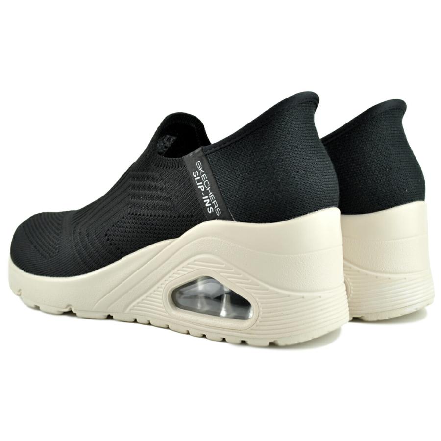 SKECHERS Slip-Ins ブラック23.5cm Skechers Slip Ins Glide BKCC Black Charcoal Grey Womens