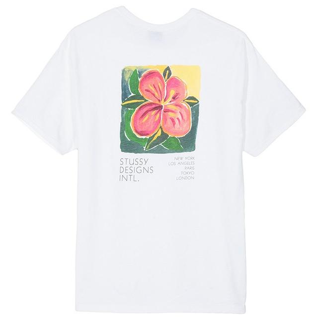 STUSSY ステューシー Tシャツ HIBISCUS TEE 18HO white T-シャツ