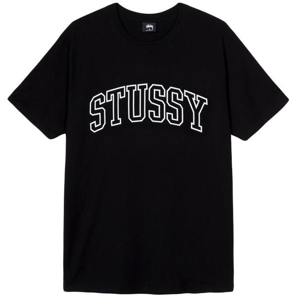 STUSSY ステューシー Tシャツ COLLEGIATE ARC TEE BLACK 1904469