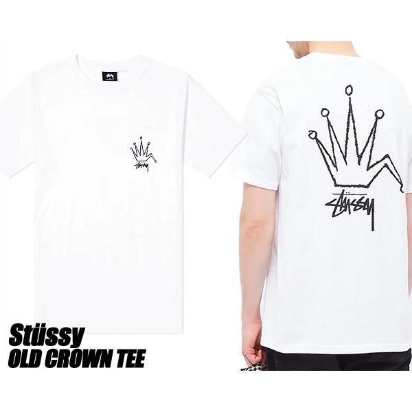 STUSSY（ステューシー） Tシャツ STUSSY OLD CROWN TEE WHITE 1904510