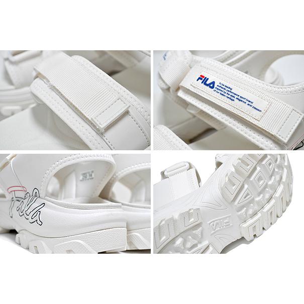 FILA フィラ トレーサーサンダル TRACER SD SCRIPT WHITE/WHITE FILA フィラ トレーサーサンダル TRACER SD SCRIPT WHITE/WHITE