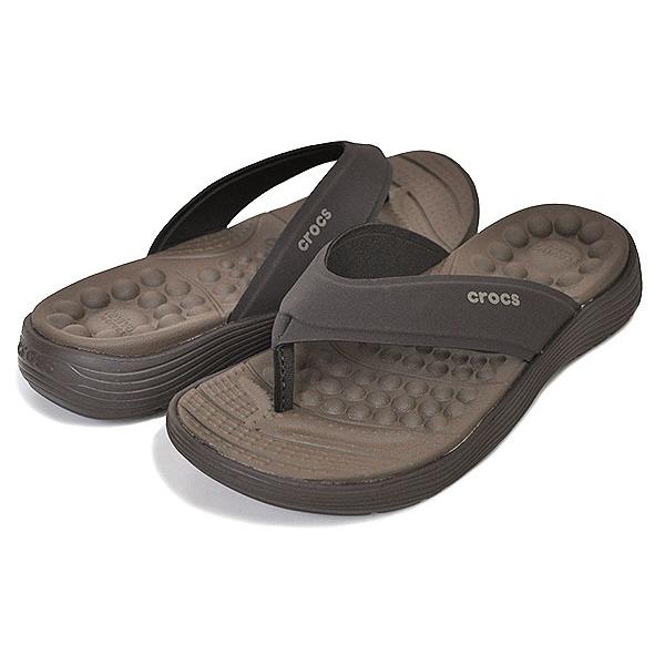 クロックス リバイバ フリップ レディース crocs REVIVA FLIP M ESPRESO/ESPRESO 205715-22z フリップ フロップ サンダル 鼻緒 ブラウン｜ltd-online｜02