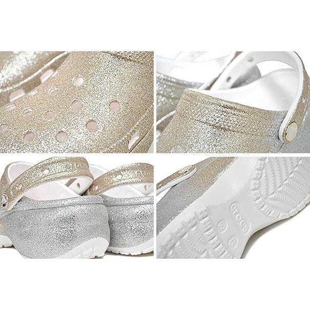 クロックス クラシック プラットフォーム グリッター クロッグ ウィメンズ crocs CLASSIC PLATFORM OMBRE