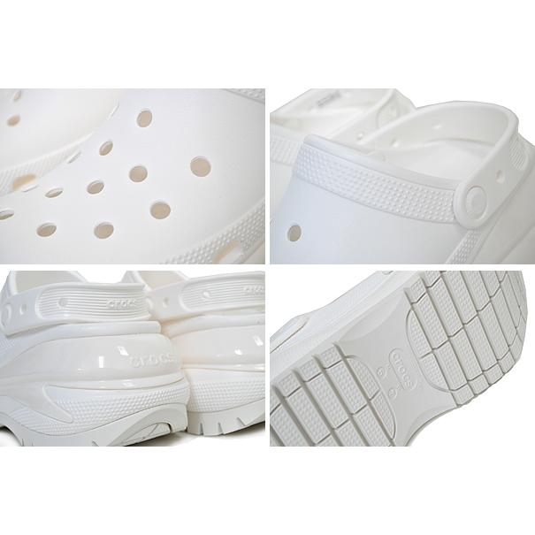 クロックス クラシック メガクラッシュ クロッグ crocs CLASSIC MEGA CRUSH CLOG WHITE 207988-100 厚底 プラットフォーム サンダル ミュール ホワイト｜ltd-online｜04