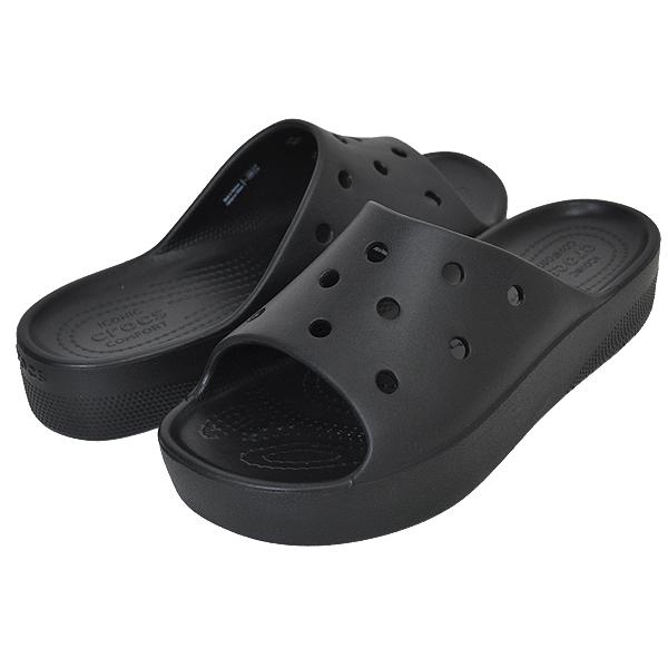 crocs 厚底クロックス　ブラック　黒 crocs クロックス サンダル 厚底 レディース ブラック 黒