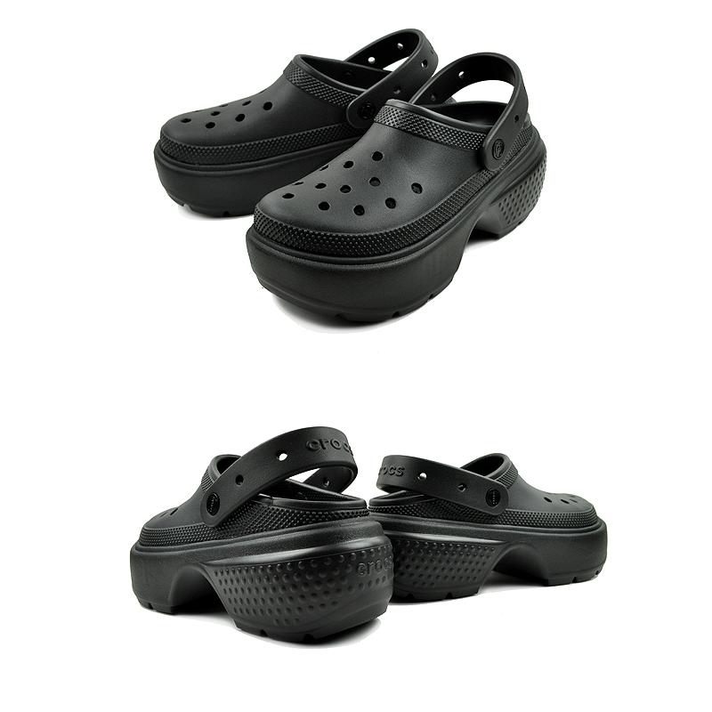 crocs（クロックス） ストンプ クロッグ crocs STOMP CLOG BLACK