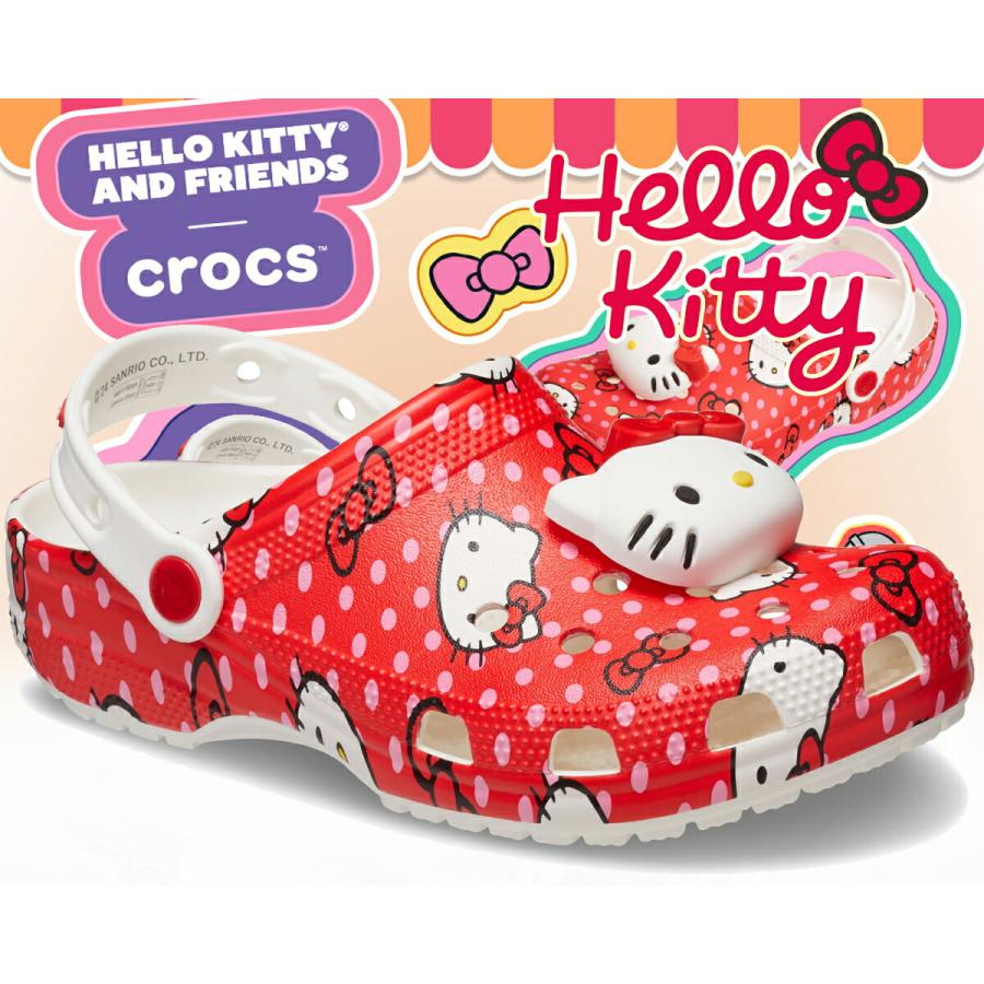 かページ CROCS Hello Kitty Classic Clog 210575-90H - Shiekh
