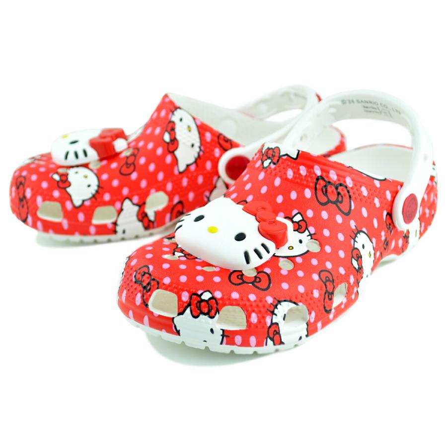 crocs（クロックス） ハローキティ レッド クラシック クロッグ キッズ