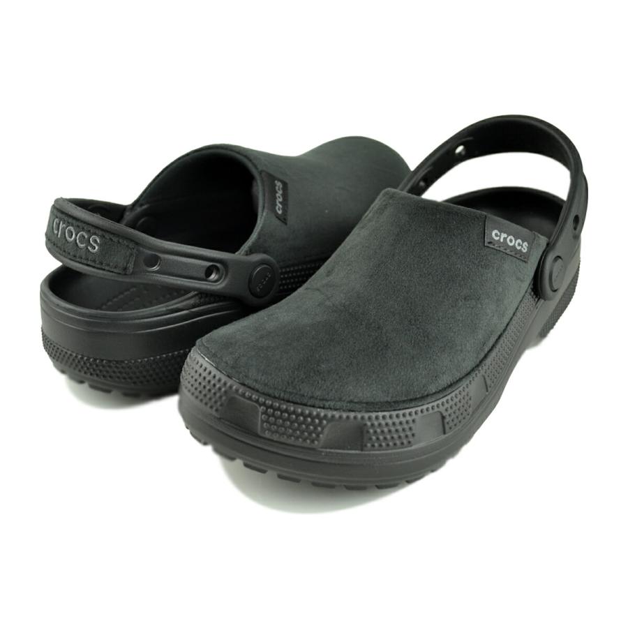 アベイル めておら　黒 クロックス　Ｌサイズ　STPR crocs（クロックス） クラシック クラフテッド ベルベット クロッグ