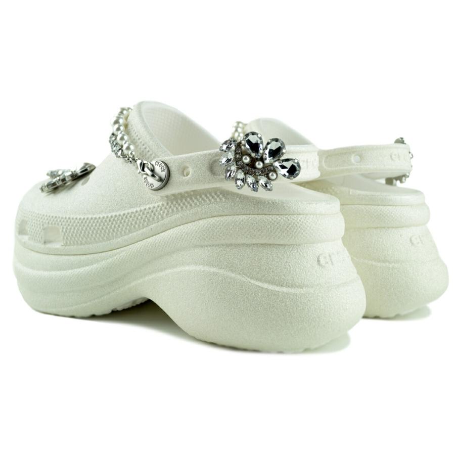crocs（クロックス） ベイ ウェディング グリッター クロッグ ホワイト