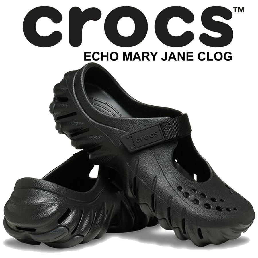 crocs（クロックス） エコー メリージェーン クロッグ ブラック crocs